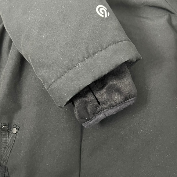 Champion Black Hooded Water Resistant Jacket - Size 6/6X - Picture 10 of 10